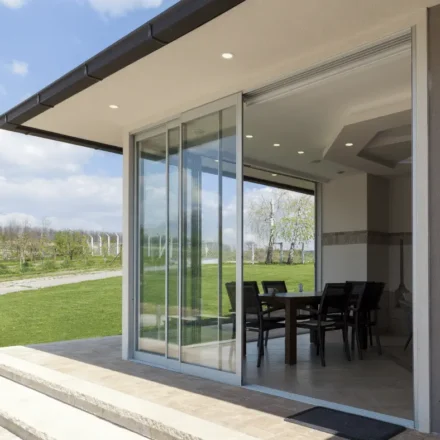 double-glazed glass doors