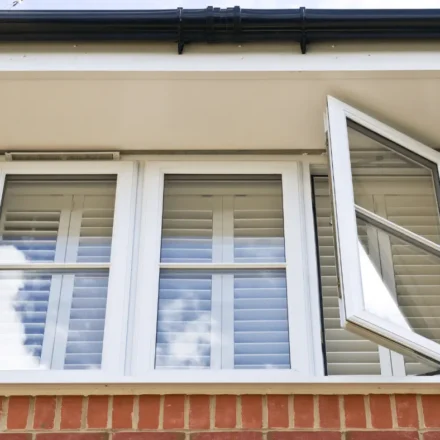 Three uPVC double glazed windows